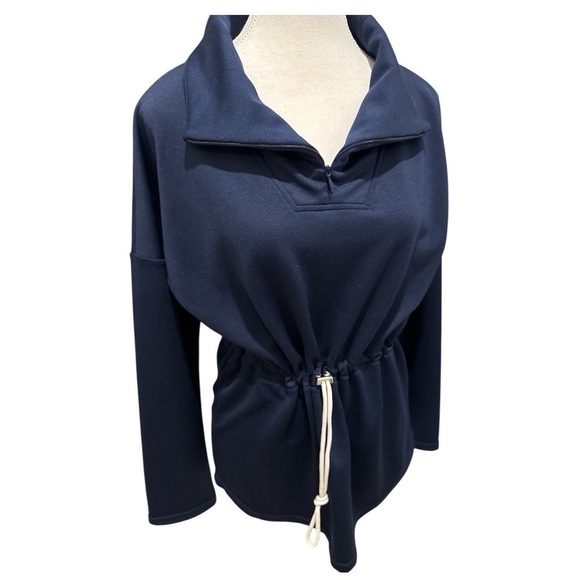 NWOT TUCKERNUCK TNUCK SPORT Navy Cinched Natalie Quarter Zip Sz XS - Picture 5 of 12